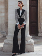 Tuta Sartoriale con Rever e Corpetto Strutturato