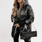 Aurora™ | Elegante cappotto invernale con cappuccio e imbottitura