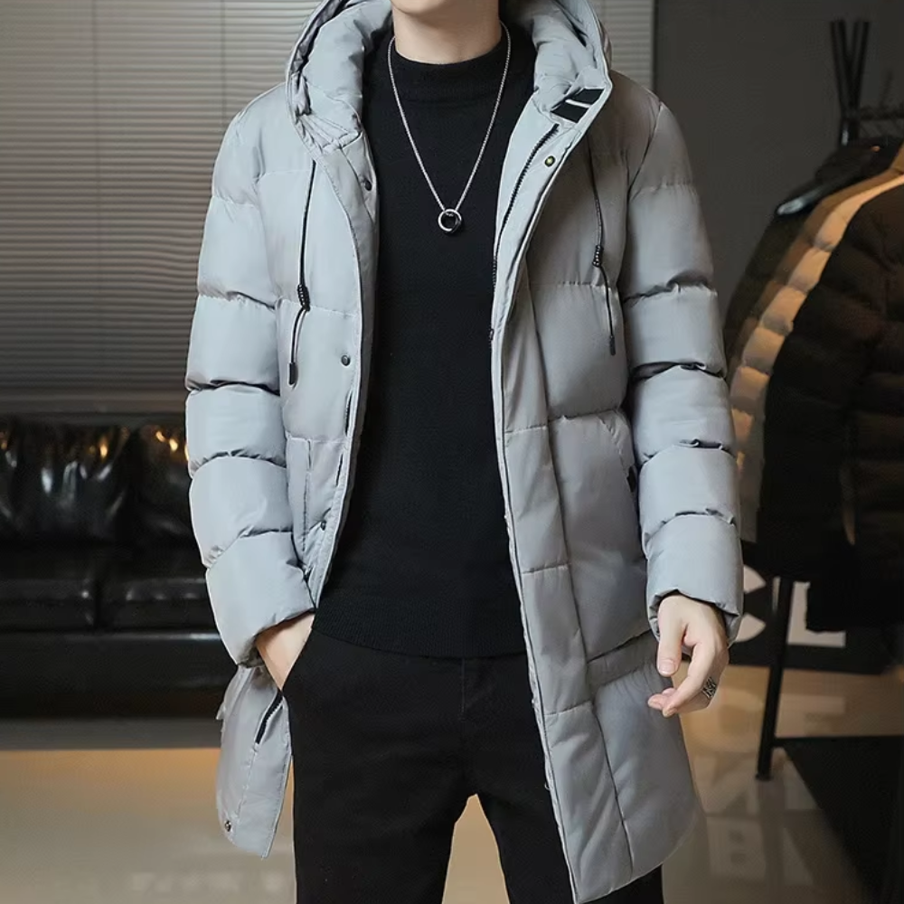 Elegante cappotto lungo invernale