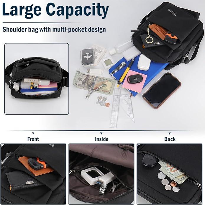 Carter – Borsa a Tracolla Uomo Antifurto Impermeabile