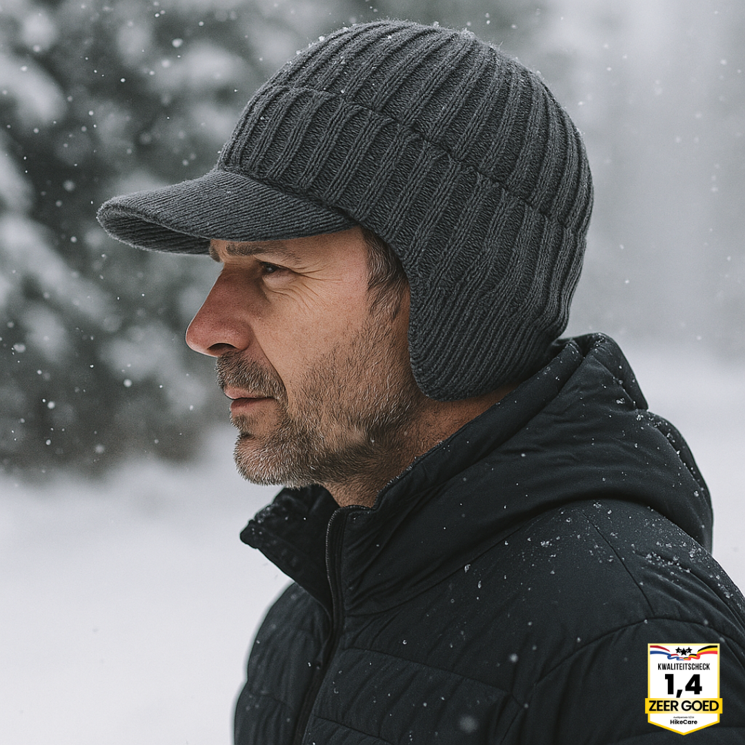 Fjordwarm – Berretto invernale scandinavo con protezione per le orecchie (unisex, taglia unica)