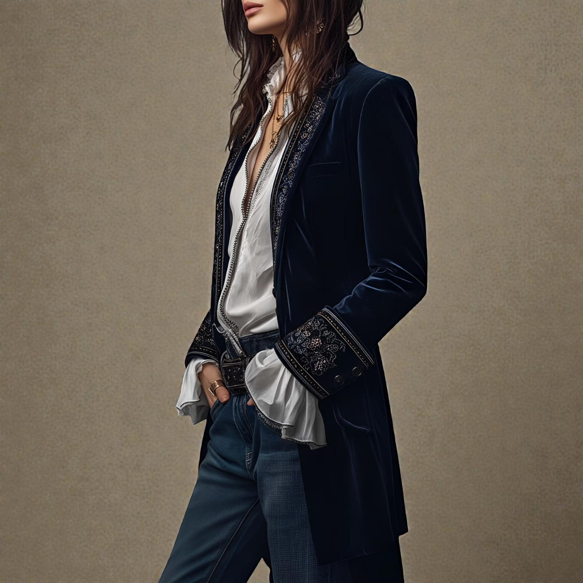 Elise™ | Giacca di velluto di lusso