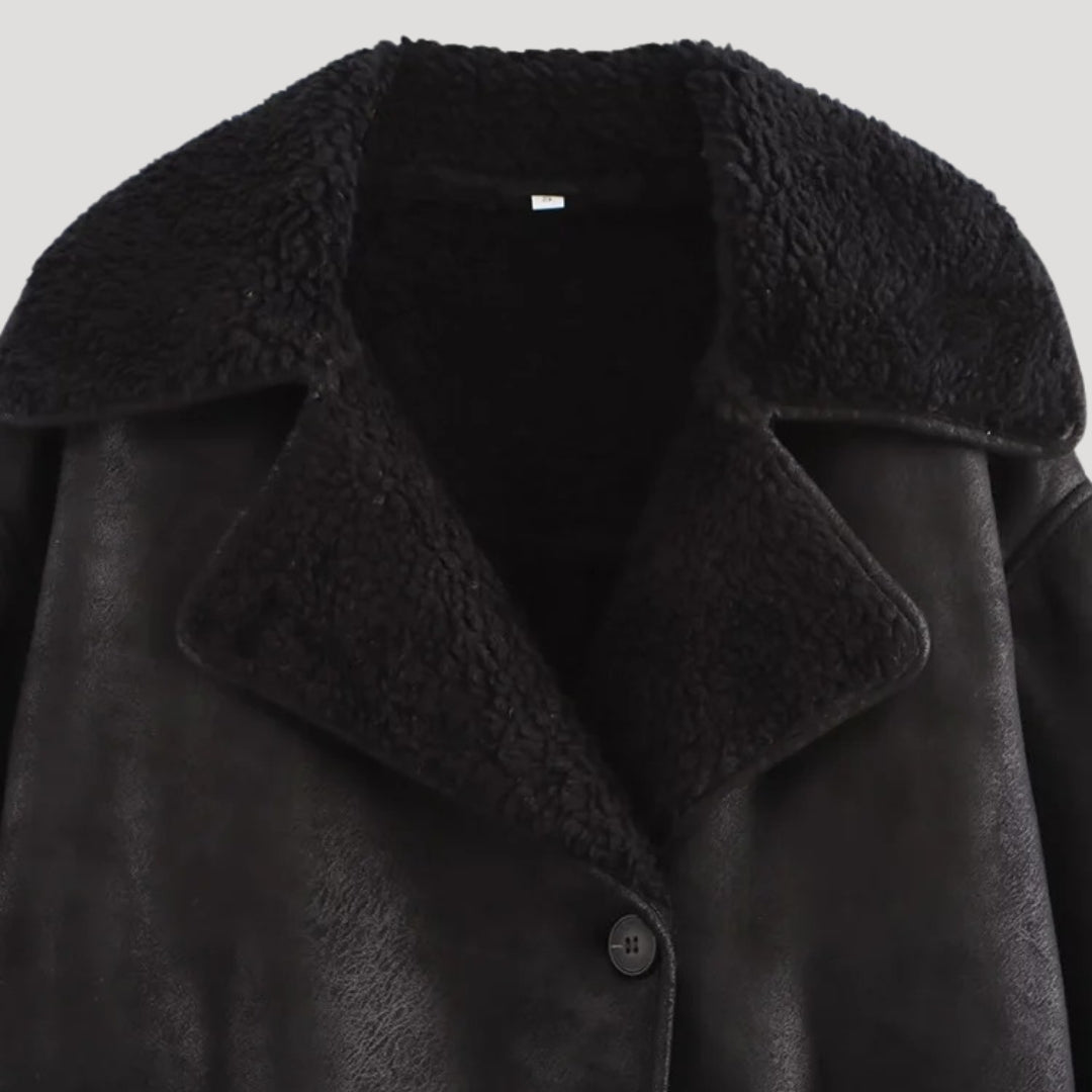 Cappotto Invernale con Collo in Shearling