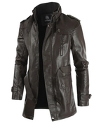 Orlando | Elegante giacca da biker in pelle lunga