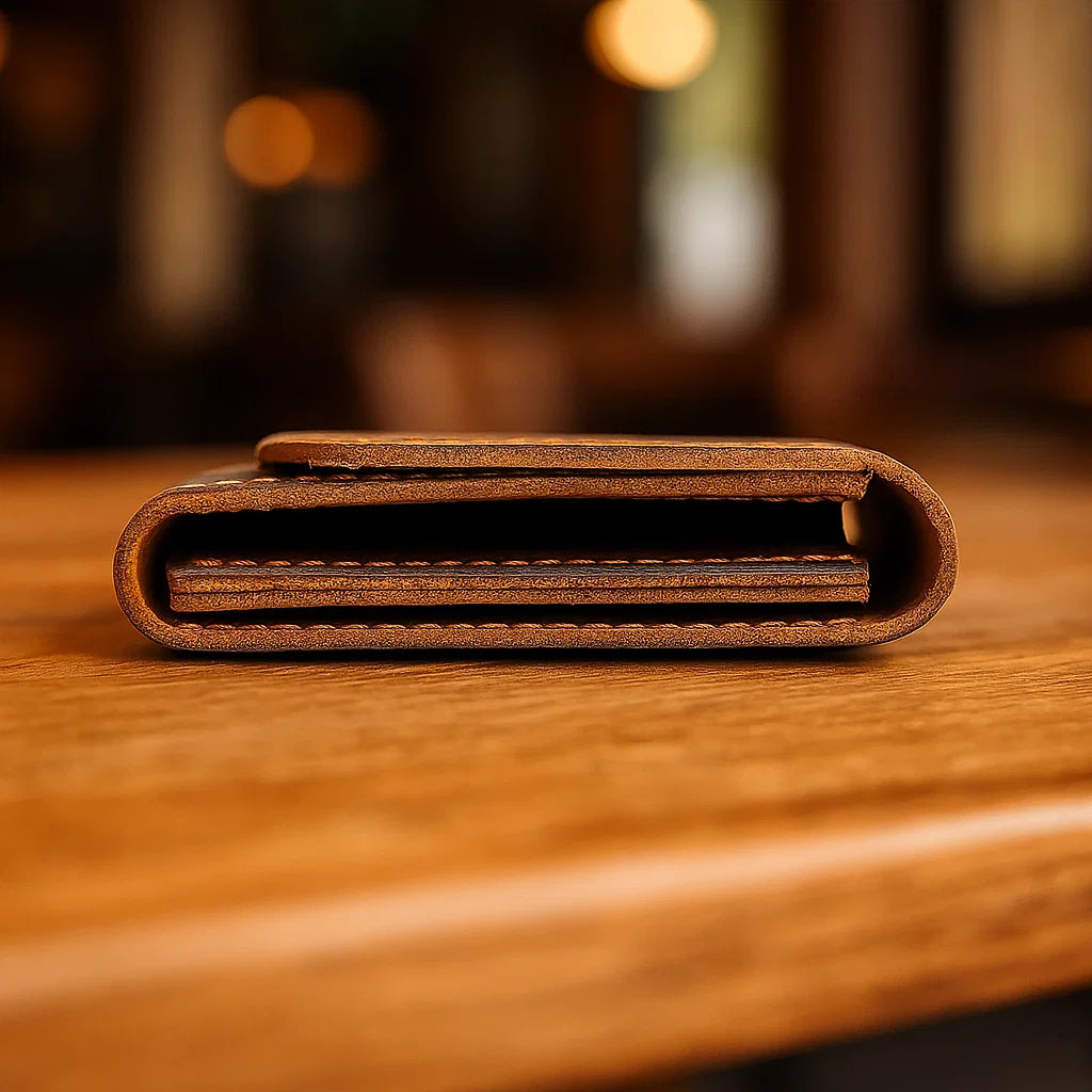 Luca – Portafoglio da Viaggio Vintage in Pelle