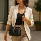 Chaya – Borsa a Tracolla Compatta in Pelle