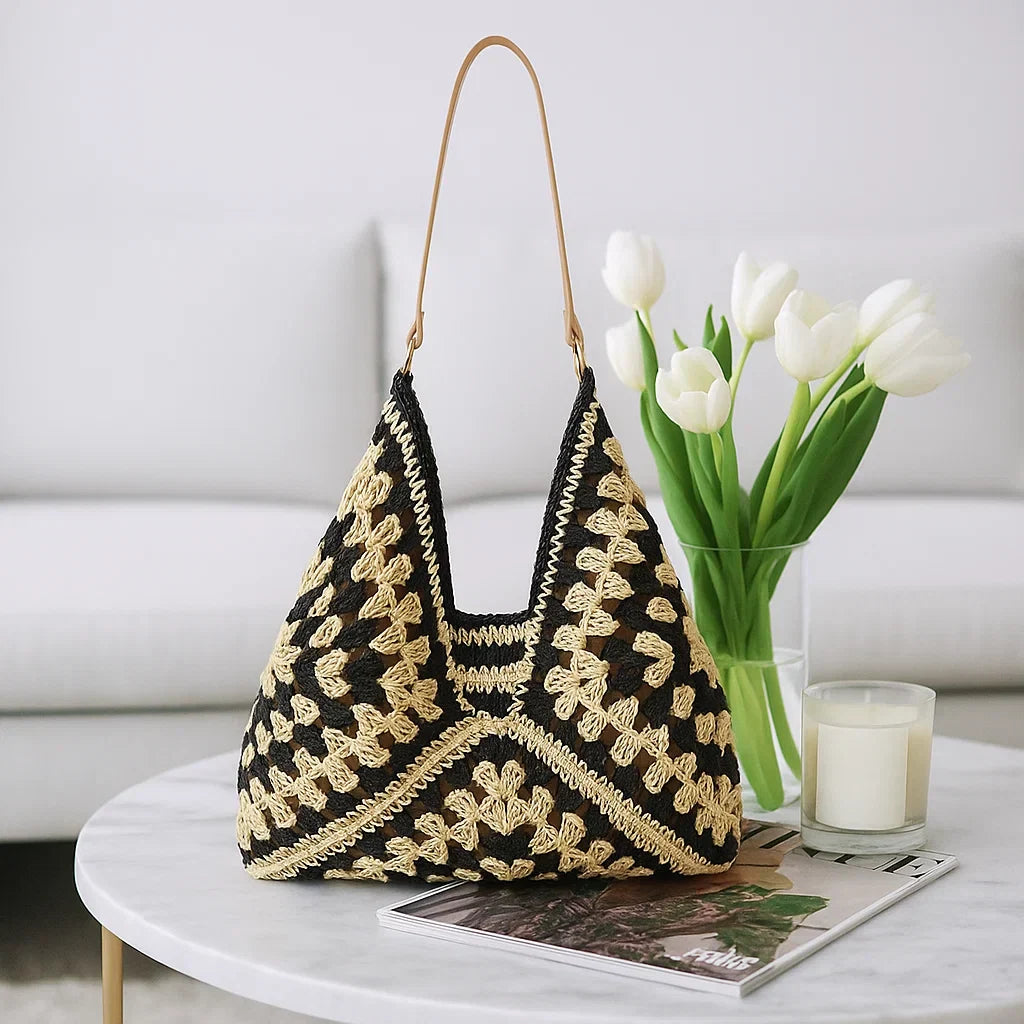 VICKY – Borsa Tote Costiera in Paglia