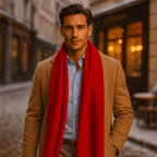 Sciarpa Rossa in Cashmere - Eleganza - Calore - Senza Tempo