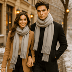 Sciarpa Lunga Cashmere - Elegante - Morbida - Stile Invernale