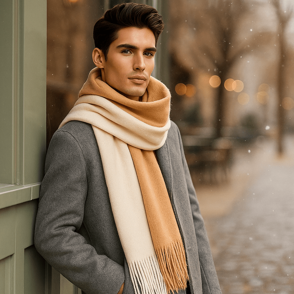 Sciarpa Lunga Cashmere - Elegante - Morbida - Stile Invernale