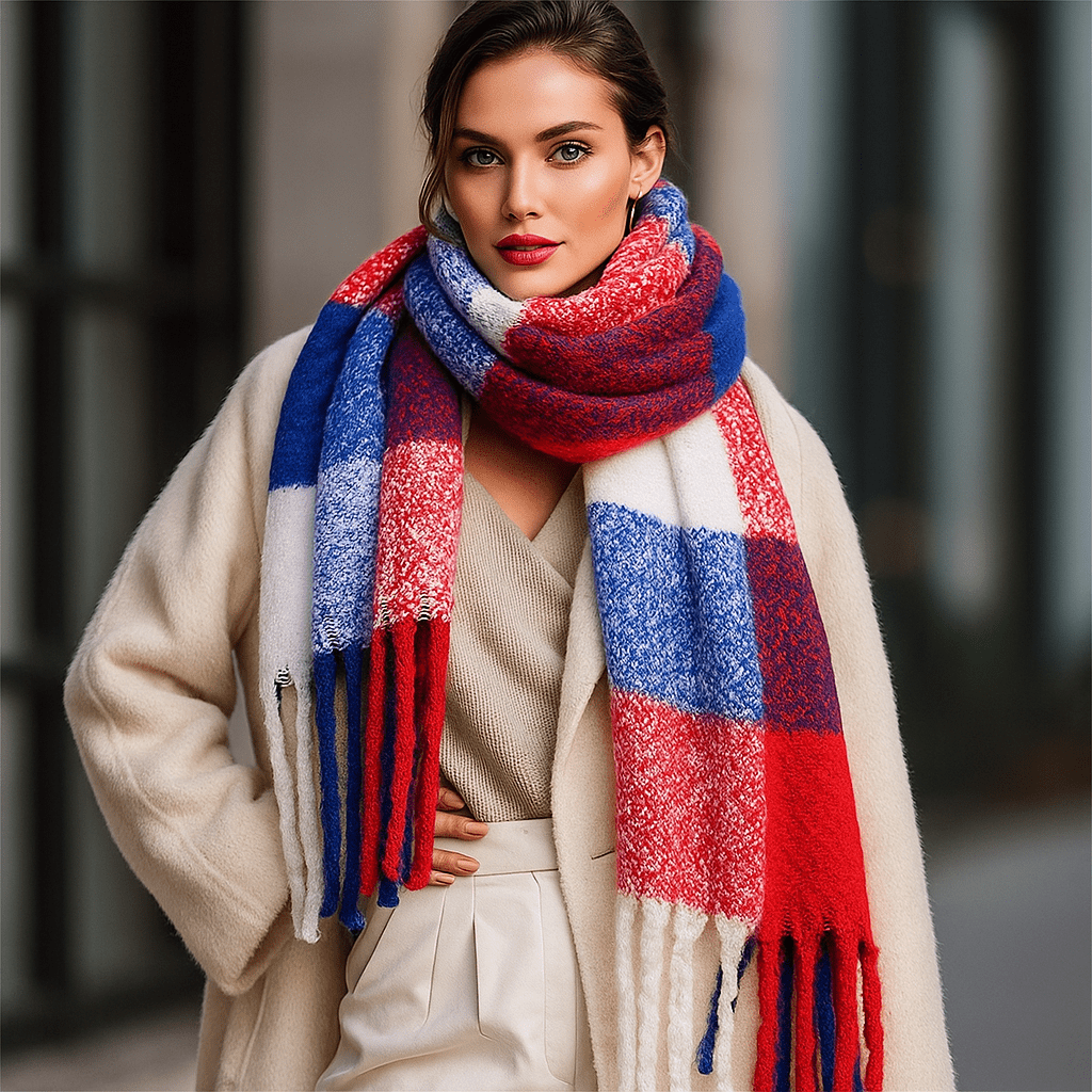 Sciarpa Elira - Elegante a Quadri - Morbida