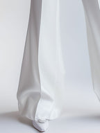Eleganti Pantaloni Bianchi a Vita Alta