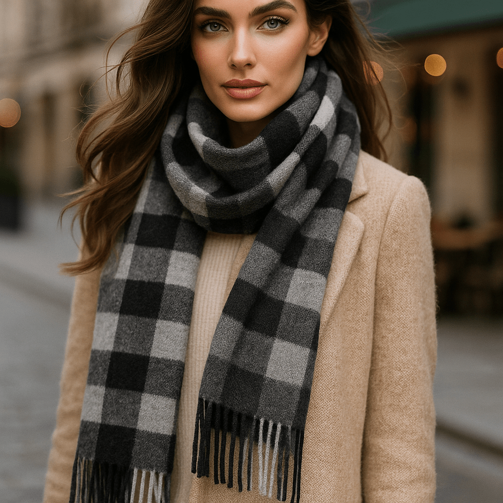 Sciarpa Lana di Lusso - Calda - Morbida - Elegante - Inverno