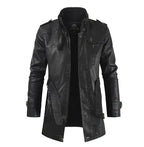Orlando | Elegante giacca da biker in pelle lunga