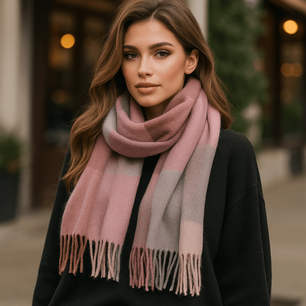 Sciarpa Liora - Morbida - Elegante - A Quadri