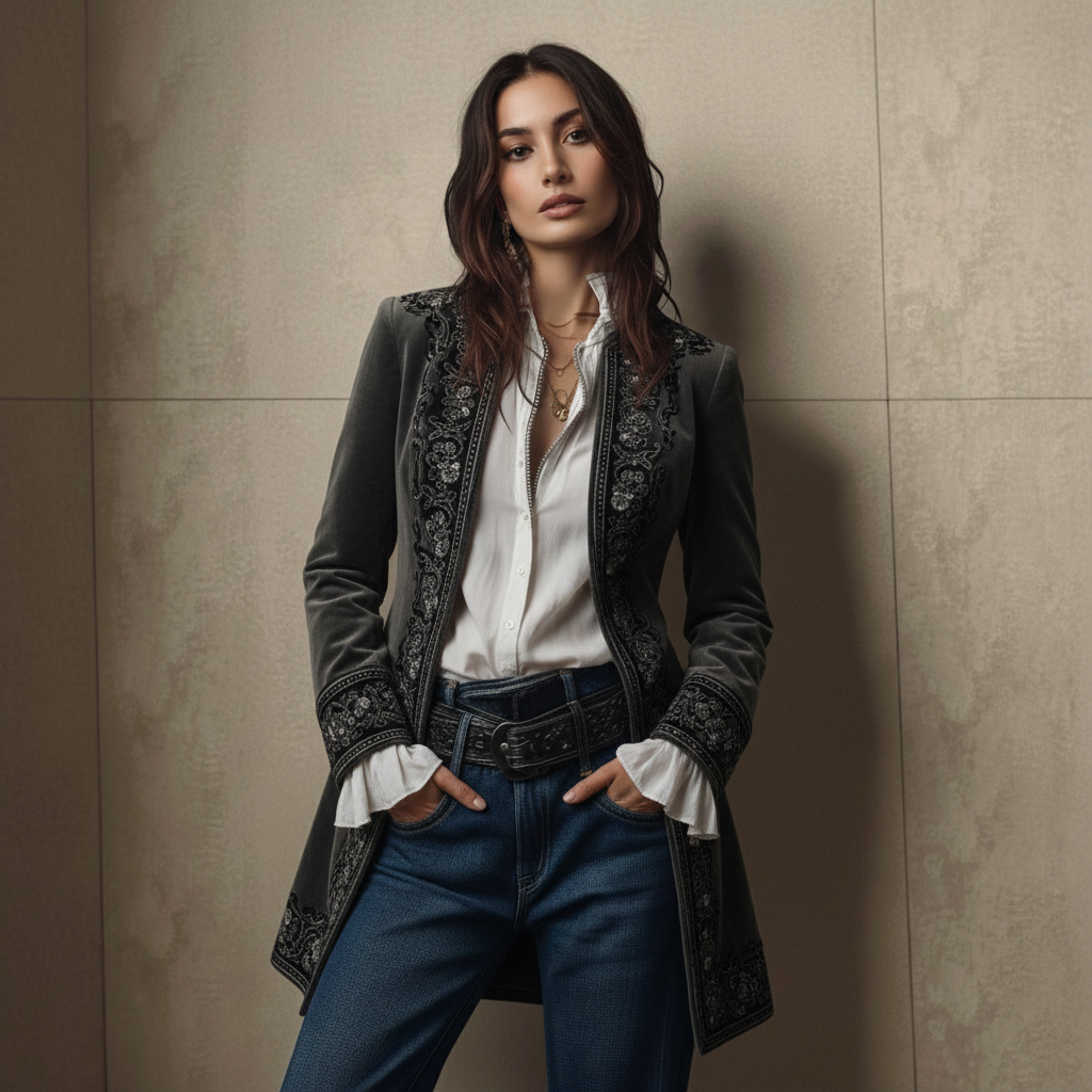 Elise™ | Giacca di velluto di lusso