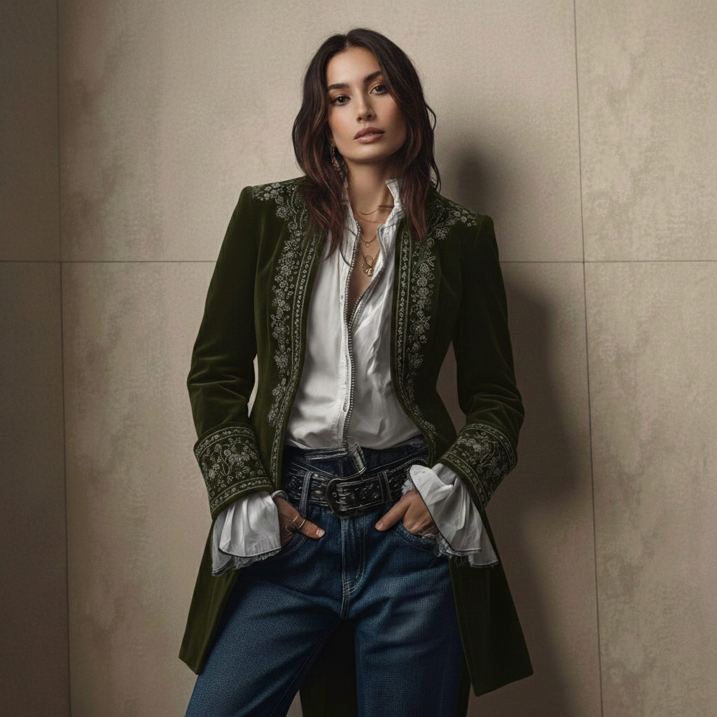 Elise™ | Giacca di velluto di lusso