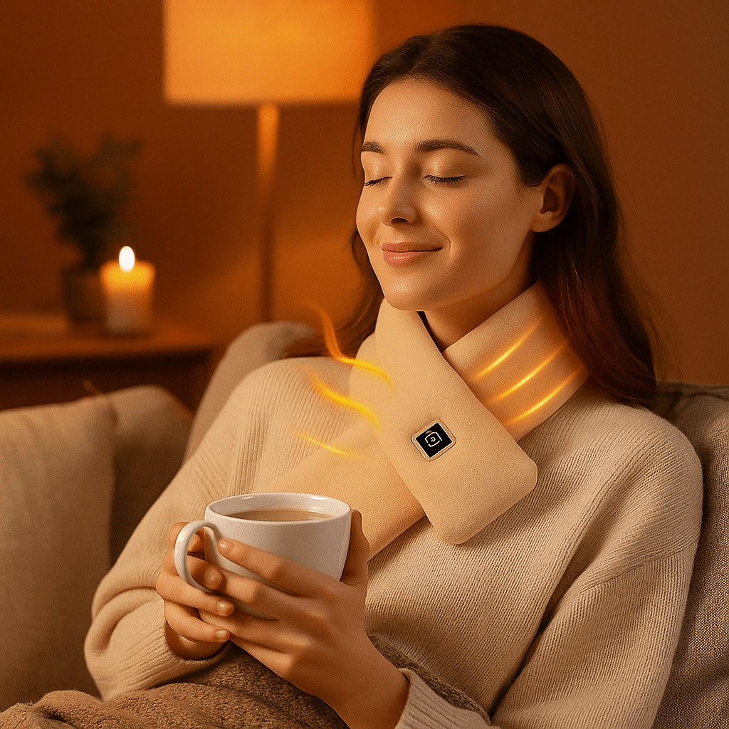 Sciarpa Elettrica Riscaldata - 3 Temperature - Inverno