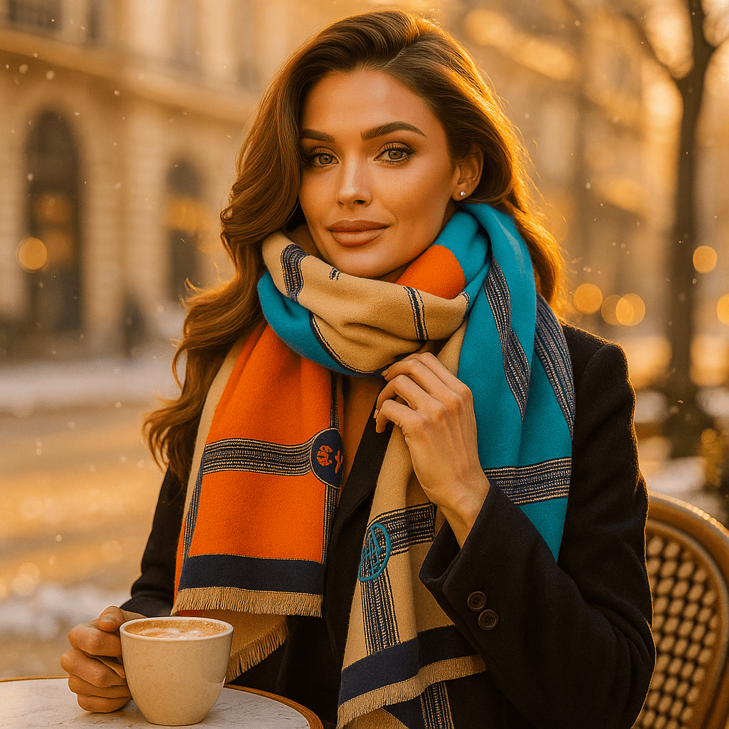 Sciarpa in Cashmere Ruby - Elegante - Calda - Lussuosa