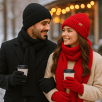 Set Invernale - Cappello - Sciarpa - Guanti Caldi - Unisex - Lana